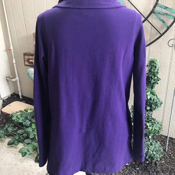 Like new! Lulu Lemon wrap lined purple sweatshirt/ jacket - Picture 2 of 4